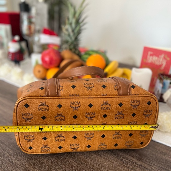 MCM Cognac Visetos Tote Bag - Picture 16 of 16